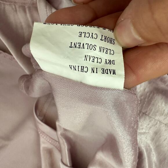 Relevry Jade Crepe Dress in Lilac - Picture 9 of 10